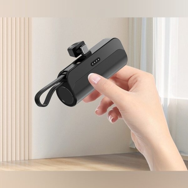 (Type-c Negro) bateria cargador portatil 5000mah