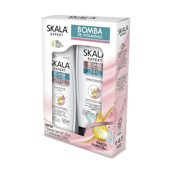 SKALA Kit de Shampoo y Acondicionador S.O.S. Bomba De Vitamina