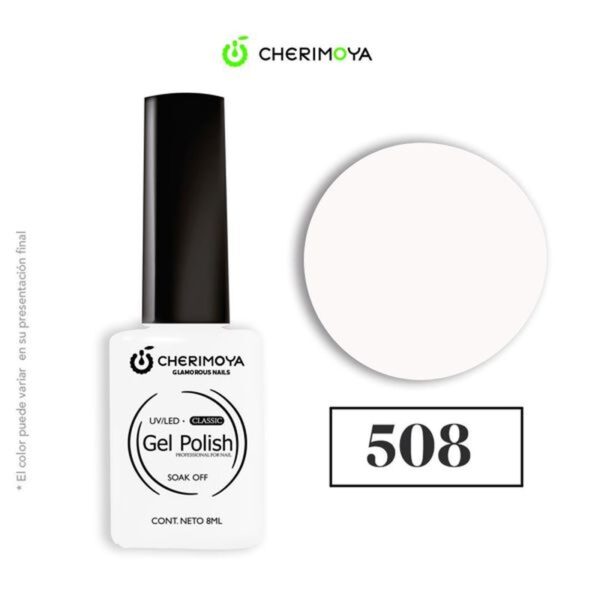 (508) CHERIMOYA Esmalte Permanente 8Ml - Blanco