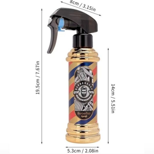 (Dorado) Botellas Rociador Para Barberia 200ml