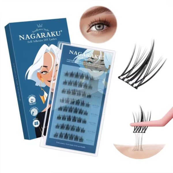 Nagaraku? Pestanas Self Adhesive Diy Lash(Sunfowerstyle)