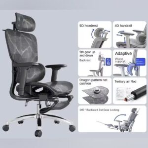 Silla De Oficina Ergon??mica Con Respaldo Alto