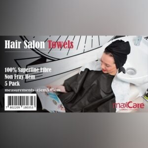(Blanco)Maxcare Toalla De Peluqueria 5 Pcs