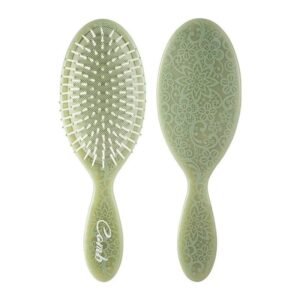 (Verde) Cepillo Paleta Neum??tico Para Cabello