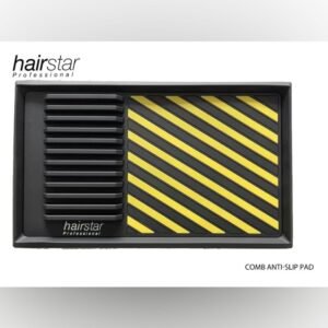 (Negro Con Amarillo) 2pcs Hairstar? Base Goma Para Porta Peinetas