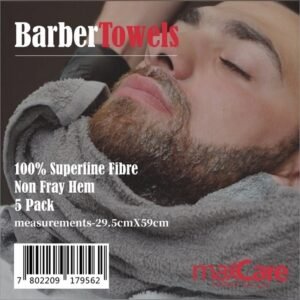 (Blanco)Maxcare Toalla De Barber 5 Pcs