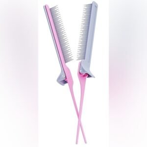 (Rosado) Peineta Pinza Color Bow