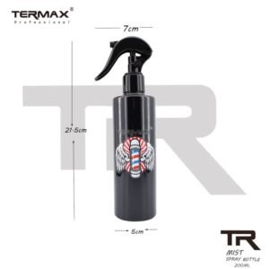 (Negro) Rociador Atomizador Barbero Peluqueria 200ml