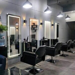 (Plateado)Espejo Con Luz Grande Para Peluqueria 170x70
