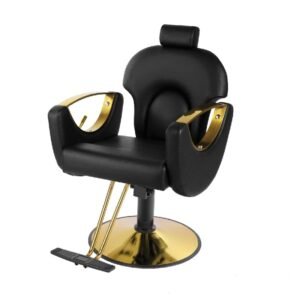 Sillon Barberia Reclinable Manga dorado 6710