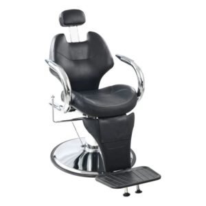 Sillon Barbero Peluqueria Silla Barberia Estetica Rudo Color Negro