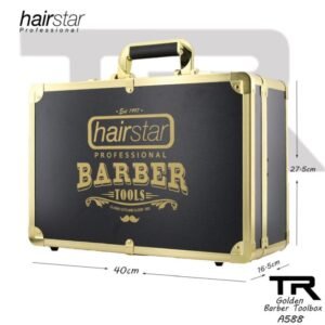 Estuche Maleta Para Barbero Color Dorado