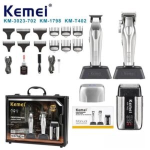 Kit Maquina De Corte Kemei Barber KM-702/KM-1798/KM-402