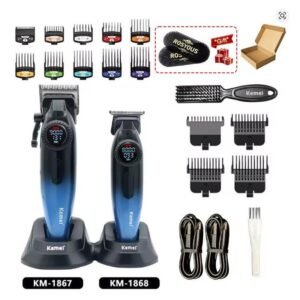 Maquina De Corte Kemei Barber Km-1867+1868 9000PRM