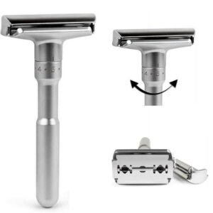 MAXCARE Navajin Razor Maquina De Afeitar Acero Inoxidable + 5 Hojas