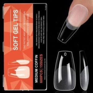 (TH-002-2)Soft Gel U?as Postizas Tips Diferentes Modelos 600 Pzs
