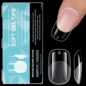 (YU-005-2)Soft Gel U?as Postizas Tips Diferentes Modelos 600 Pzs