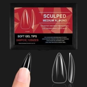 (TT-001) Soft Gel Tips Para U?as Extra Largas Diferentes Modelos