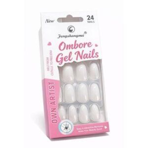 24 Pcs Postizas Punta Afilada Degradado 3#