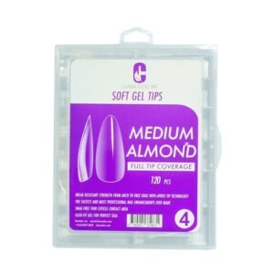 Clara Colors GEL Tips Prof. 120 Unid.Medium Almong Etiq.Morado