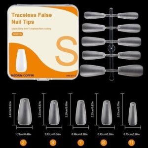(001-S) Tips Gel Suave U?as Postizas Caja 100pzs