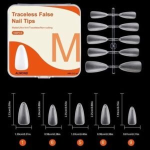 (012-M) Tips Gel Suave U?as Postizas Caja 100pzs