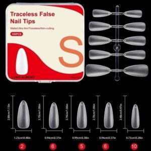 (016-S) Tips Gel Suave U?as Postizas Caja 100pzs