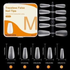 (001-M) Tips Gel Suave U?as Postizas Caja 100pzs