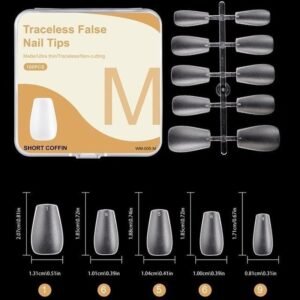 (005-M) Tips Gel Suave U?as Postizas Caja 100pzs
