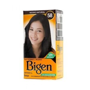 (#58) Bigen Tinte Permanente Polvo Negro Natural