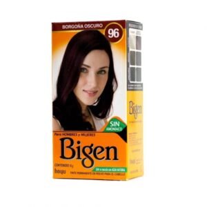(#96) Bigen Tinte Permanente Polvo Borgona Oscuro