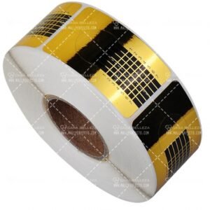 Papel Molde de Unas Rollo Dorado