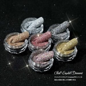 Kit Polvo Diamante Para Manicure 6 Color
