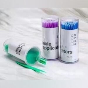 (Grande Azul)Palitos Algodon Para Pestana de 100 Pcs