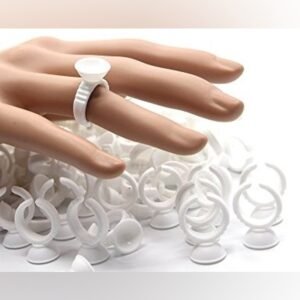 Anillo Para Pestana y Manicure 100 PCS