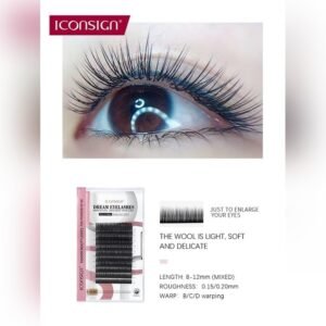 (IEA-025Mix)ICONSIGN Pestanas Uno Por Uno 100% Natural 1599