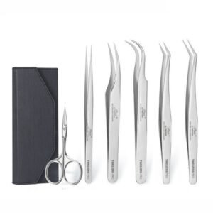 Paie Set 6 Pinzas Profesionales Para Extensiones De Pesta?as
