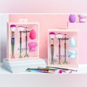 Anguoer Kit Para Maquillaje Brocha Con Esponja