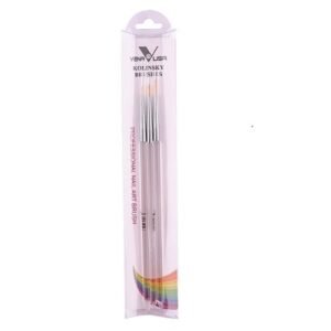 Venalisa Set Pinceles para Diseno Unas de 3 Pcs VL-012