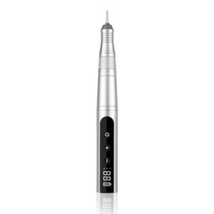 (Platado)NailStar Torno Portable Para Manicure 35000RPM Y 1100MAH