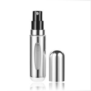 (Gris)Botella Recargable Perfume - Atomizador Portatil 5ml