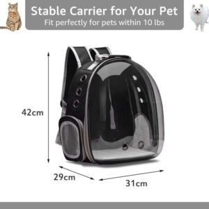 (Transparente) Bolsa De Viaje Para Gatos Mochila Mascotas