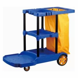 Carro De Aseo Porta Utiles, Con Tapa Y Bolsa