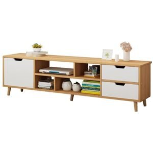 (1#)Estante Rack Tv Largo Ajustable 120cm