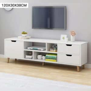 (2#)Estante Rack Tv Largo Ajustable 120cm