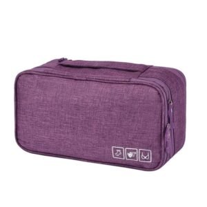 (Lila) Bolsa De Viaje Calcetines y Sujetadores