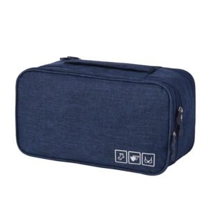 (Azul) Bolsa De Viaje Calcetines y Sujetadores