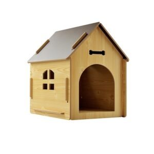 (XL) Casa De Madera Para Perros (75cm*55cm*77cm)