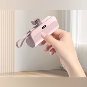 (Type-c Rosado) bateria cargador portatil 5000mah