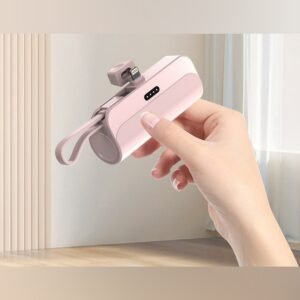 (Iphone Rosado) bateria cargador portatil 5000mah